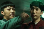 Woo Do Hwan and Lee Sang Yi in a still from Bloodhounds 2 action scene on Netflix