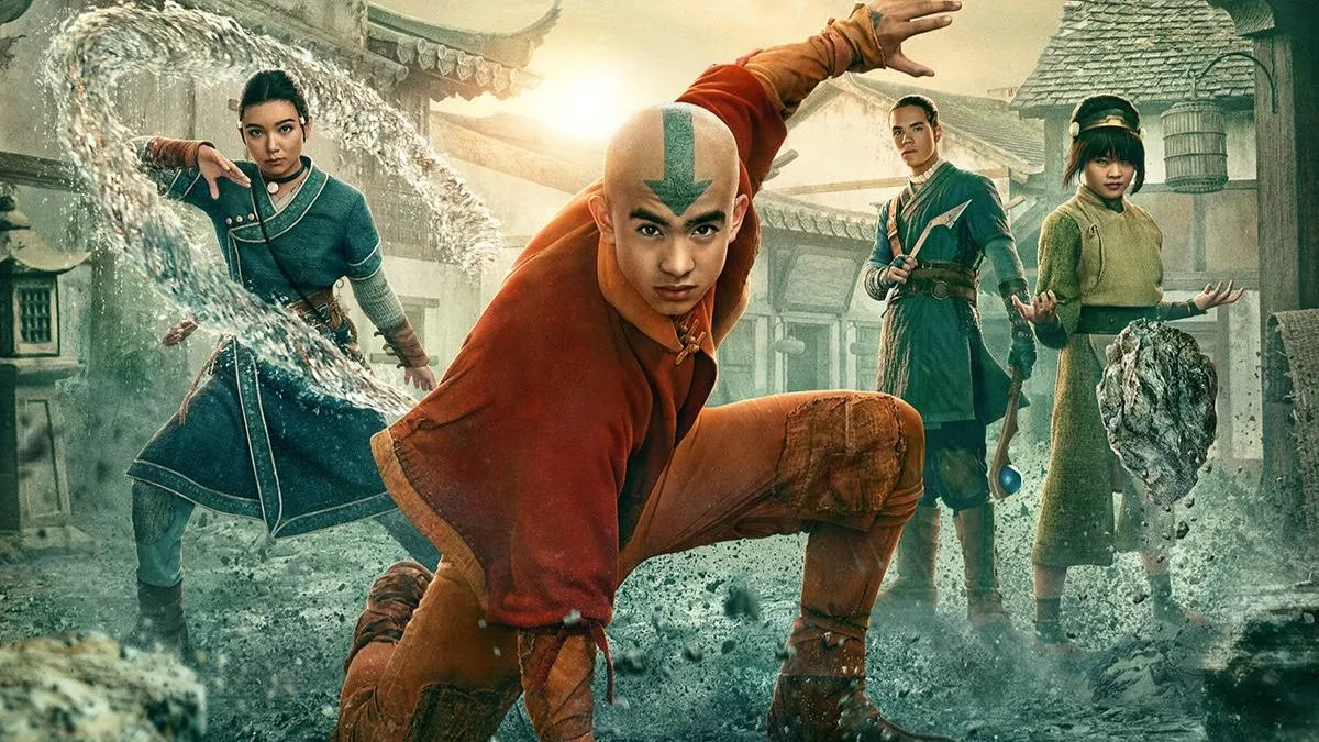 Avatar The Last Airbender Season 2 poster with Aang, Katara, Sokka and Toph on Netflix